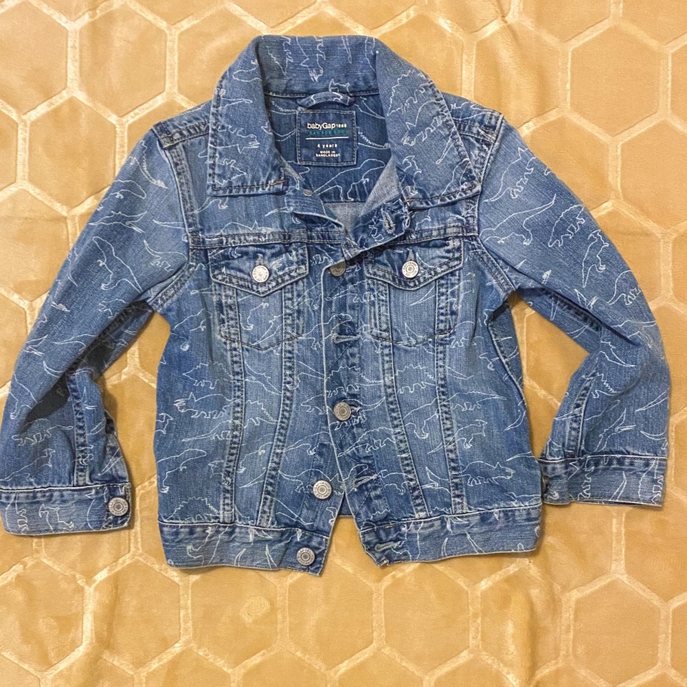 Gap Dino denim jacket 4Y